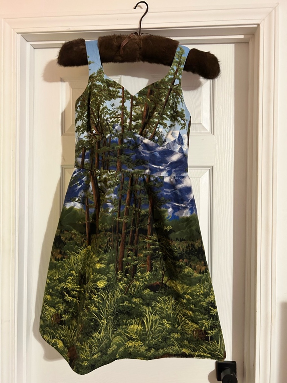 EUC Vintage Retrolicious Forest a-line Fit & Flare Dress